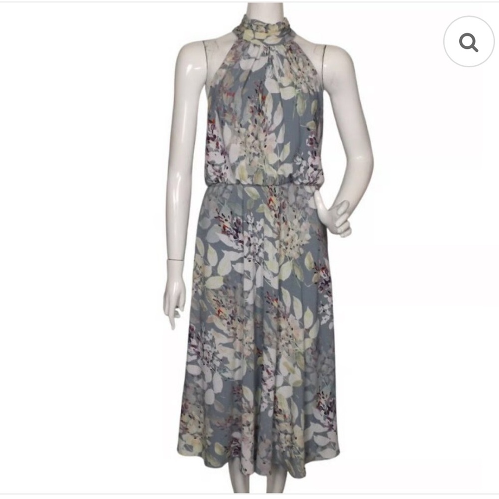 Floral Halter Neck Dress